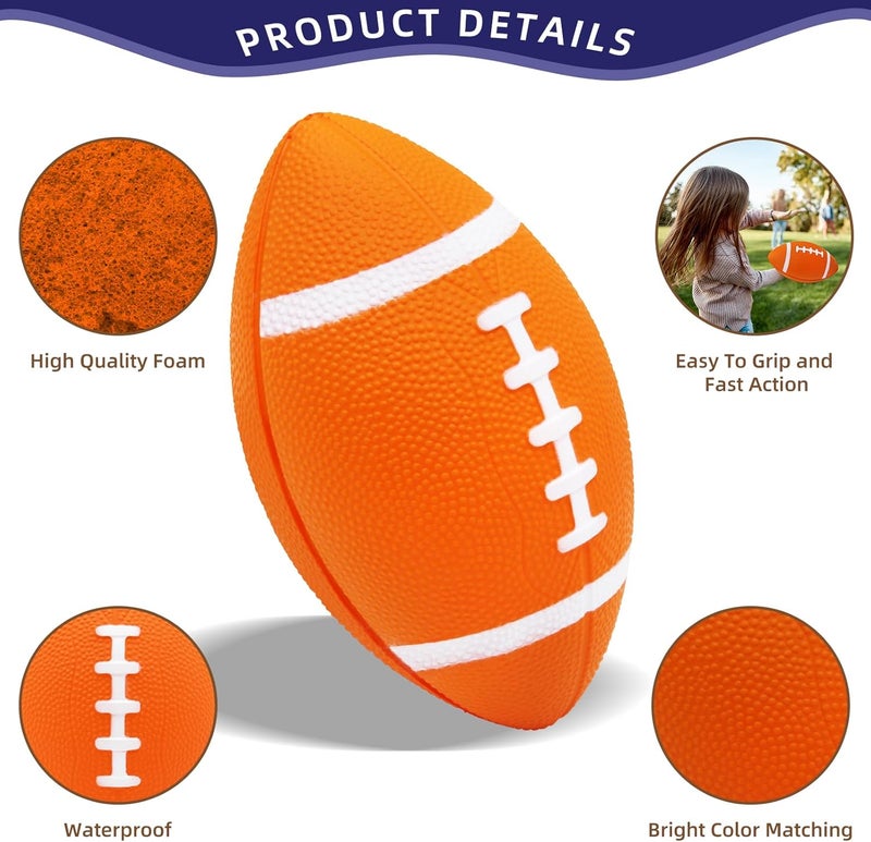 Magicorange Foam Football, 7" Soft Footballs for Kids Toddler Junior Youth, Mini Size Football for Indoor Outdoors - Image 3